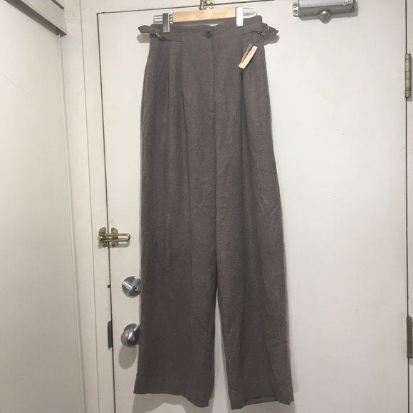 NEW VINTAGE DRESSAGE JEANS PLEATED FRONT WIDE LEG PANTS SIZE 8 - Picture 1 of 8